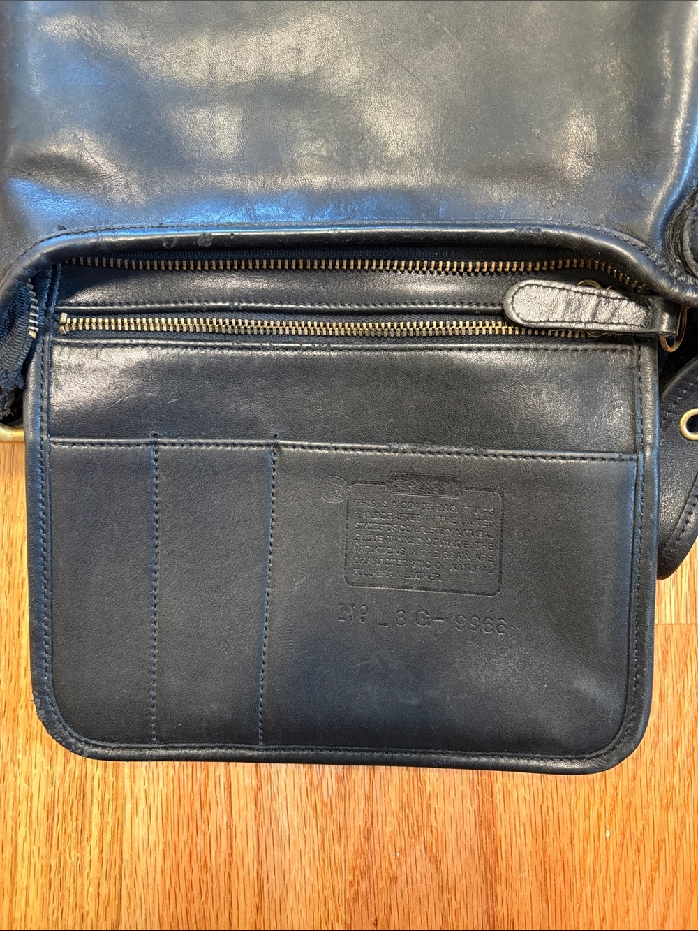 COACH Janice 9966 Black Leather Crossbody Bag - Picture 2 of 16